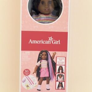 American Girl Doll with Pink and Purple Outfit
